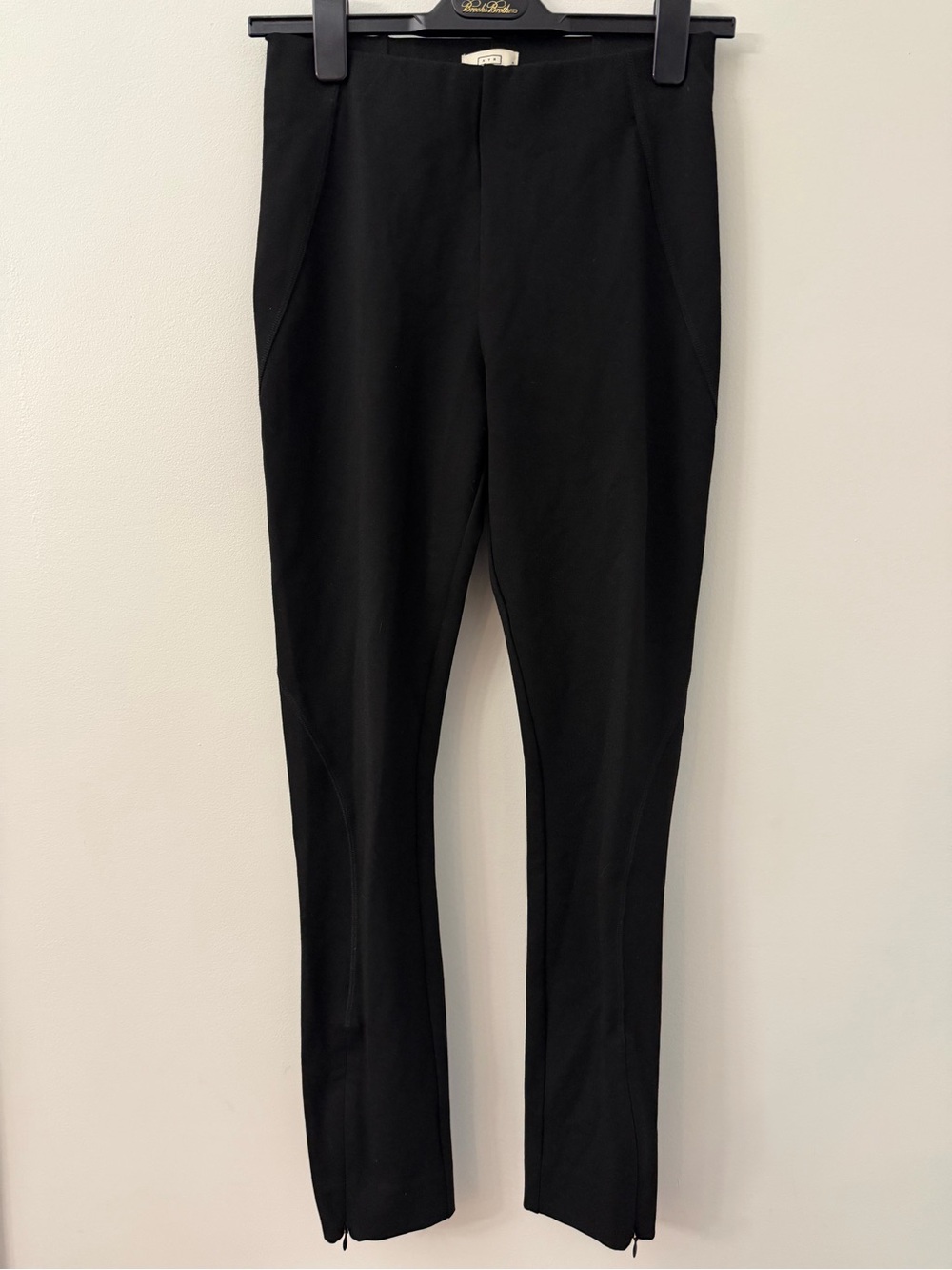 AYR Women’s Black Stretch Ankle Pants Side Zip Hem Pull On Size S Small